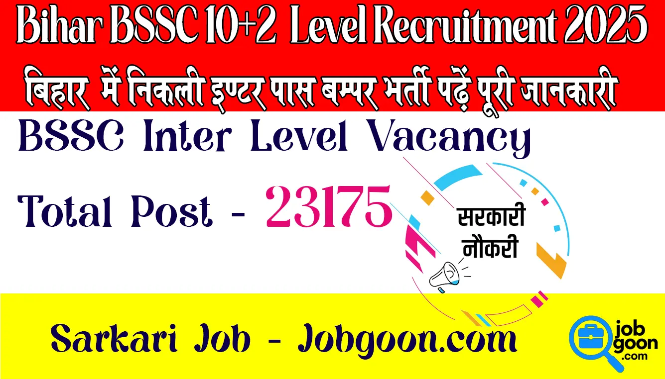 Bihar BSSC Inter Level Recruitment 2025 Online Start Bihar Staff Selection Commission recruitment BSSC Inter Level eligibility criteria Bihar government jobs 2025 BSSC online application process Bihar SSC exam pattern Bihar BSSC exam syllabus Bihar BSSC vacancy details Bihar government job notifications BSSC prelims and mains exam Bihar recruitment age limit Government job preparation Bihar BSSC skill test and document verification